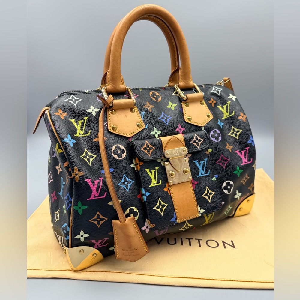 Louis Vuitton Speedy 30 Multicolor Monogram Vintage - Picture 2 of 15